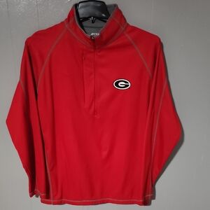 Antigua Men's Red Zip-Up Sweater
